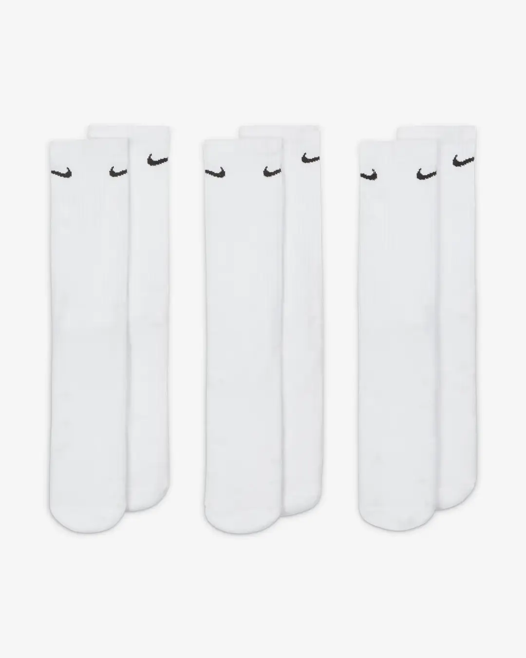 Nike Everyday Cushioned Crew Socks - White (SX7664-100) | Premium Comfort & Support for All-Day Wear - Image 4