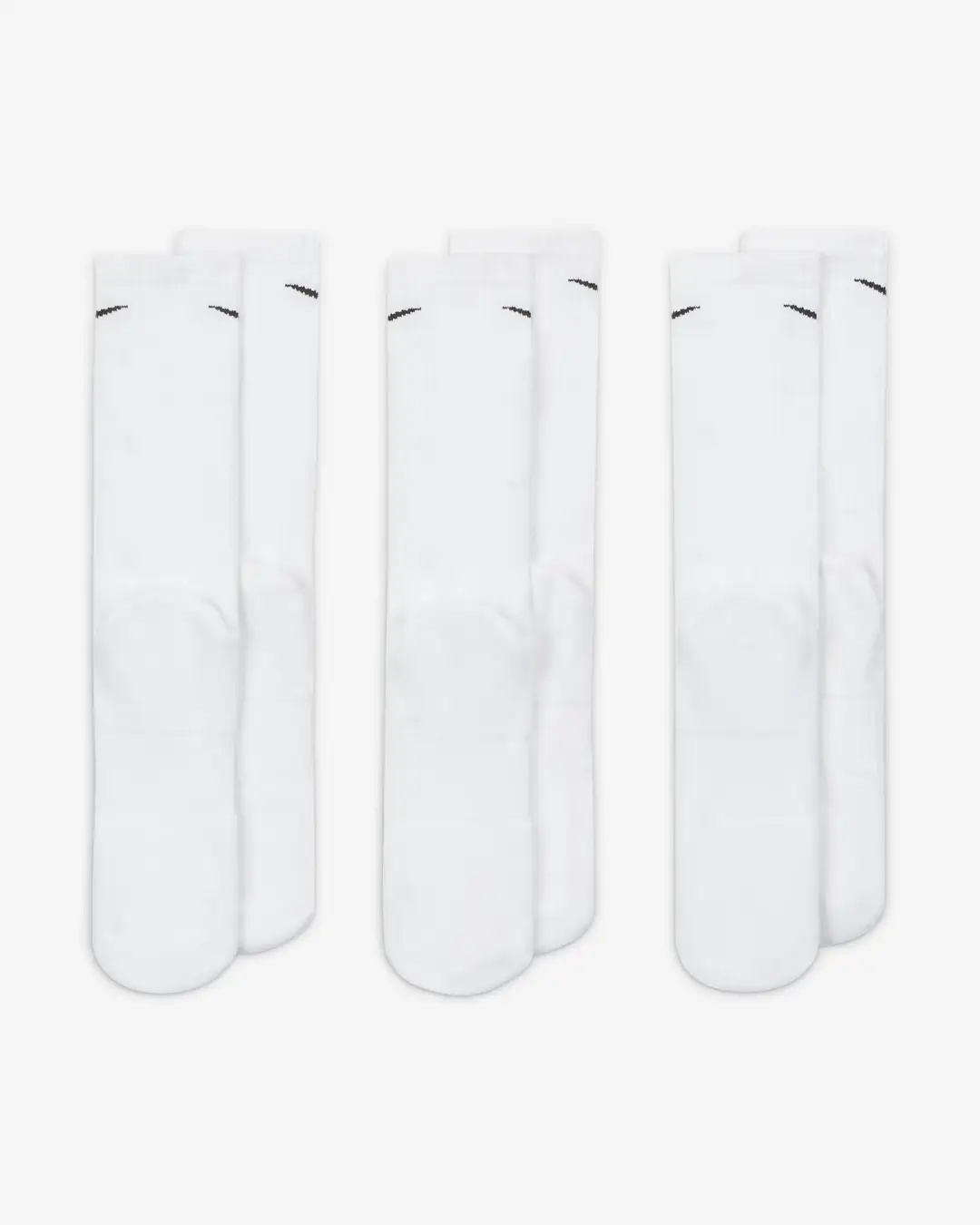 Nike Everyday Cushioned Crew Socks - White (SX7664-100) | Premium Comfort & Support for All-Day Wear - Image 3