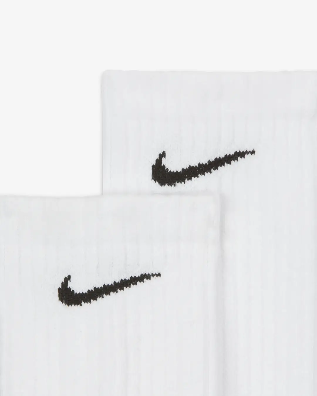 Nike Everyday Cushioned Crew Socks - White (SX7664-100) | Premium Comfort & Support for All-Day Wear - Image 2