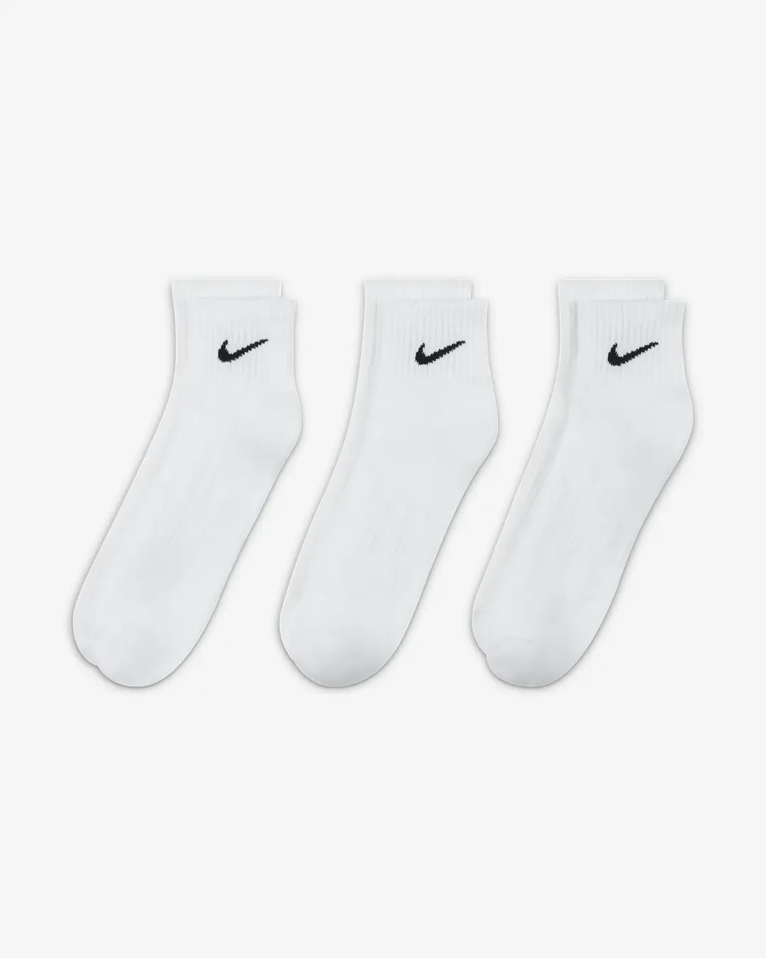 Nike Everyday Cushioned Ankle Socks - White (SX7667-100) | Ultimate Comfort & Support for Workouts - Image 4