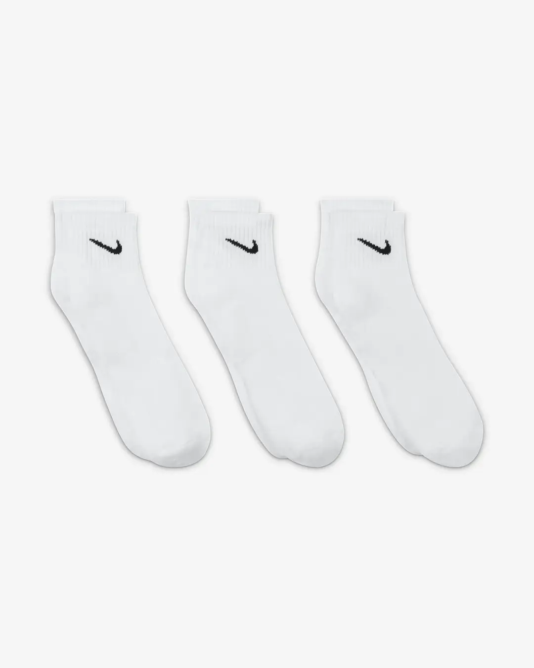 Nike Everyday Cushioned Ankle Socks - White (SX7667-100) | Ultimate Comfort & Support for Workouts - Image 3